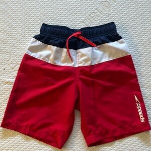 Boys speedo swim trunks. Worn once, looks brand new